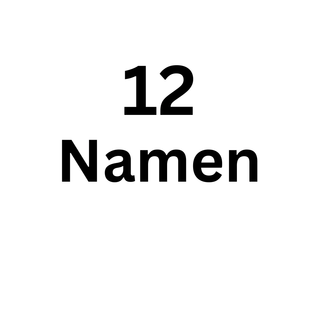 12 Namen
