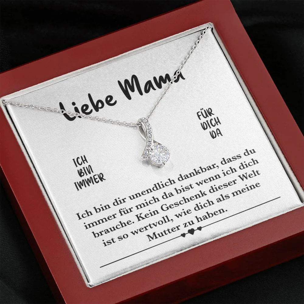 Weißgold Halskette - Geschenk für Mama - Image 6