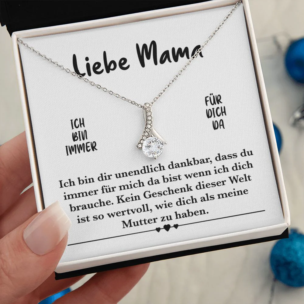 Weißgold Halskette - Geschenk für Mama - Image 3